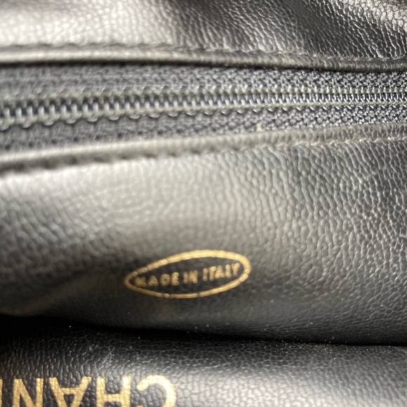 Chanel chevron vintage handbag deep navy blue - Picture 6 of 8